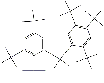 2-(2,3,5-Tri-tert-butylphenyl)-2-(2,4,5-tri-tert-butylphenyl)propane 구조식 이미지