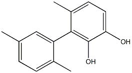 3-(2,5-Dimethylphenyl)-4-methylbenzene-1,2-diol Structure