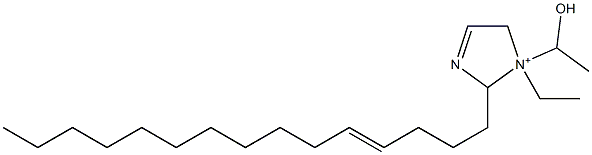 1-Ethyl-1-(1-hydroxyethyl)-2-(4-pentadecenyl)-3-imidazoline-1-ium 구조식 이미지