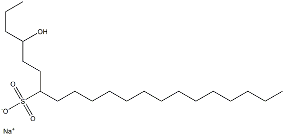 4-Hydroxyhenicosane-7-sulfonic acid sodium salt Structure