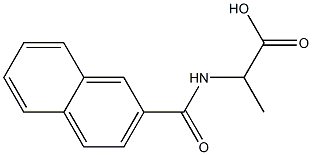 2-(2-Naphthalenylcarbonylamino)propionic acid 구조식 이미지