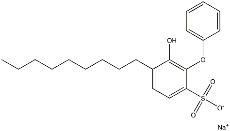6-Hydroxy-5-nonyl[oxybisbenzene]-2-sulfonic acid sodium salt 구조식 이미지