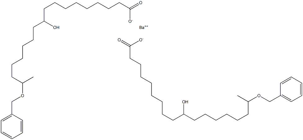 Bis(17-benzyloxy-10-hydroxystearic acid)barium salt 구조식 이미지