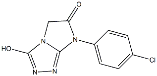 3-Hydroxy-7-(4-chlorophenyl)-7H-imidazo[2,1-c]-1,2,4-triazol-6(5H)-one 구조식 이미지
