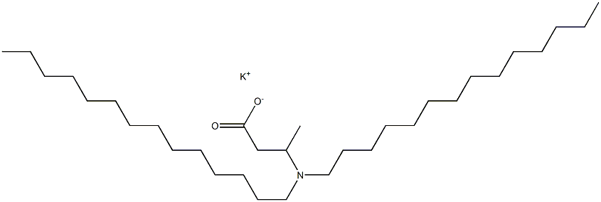 3-(Ditetradecylamino)butyric acid potassium salt Structure