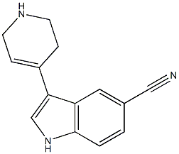 3-[(1,2,3,6-Tetrahydropyridin)-4-yl]-1H-indole-5-carbonitrile Structure