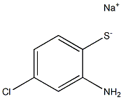 Sodium 2-amino-4-chlorobenzenethiolate 구조식 이미지