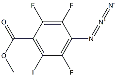 4-Azido-2,3,5-trifluoro-6-iodobenzoic acid methyl ester Structure