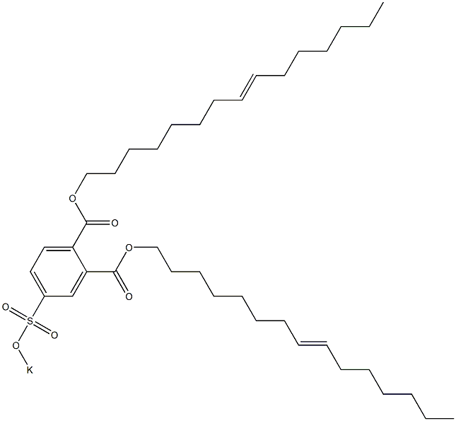 4-(Potassiosulfo)phthalic acid di(8-pentadecenyl) ester 구조식 이미지