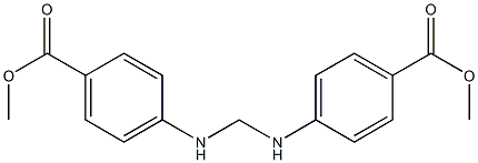 4,4'-(Methylenebisimino)bisbenzoic acid dimethyl ester Structure