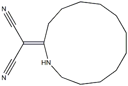 [1-Azacyclotridecan-2-ylidene]malononitrile 구조식 이미지