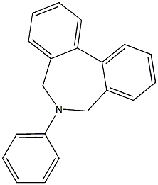 6-Phenyl-6,7-dihydro-5H-dibenz[c,e]azepine 구조식 이미지