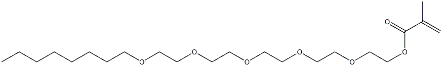 Methacrylic acid 2-[2-[2-[2-(2-octyloxyethoxy)ethoxy]ethoxy]ethoxy]ethyl ester 구조식 이미지