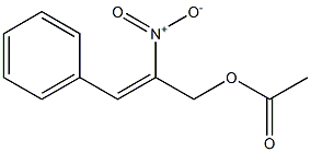 1-Phenyl-2-nitro-3-acetoxy-1-propene 구조식 이미지