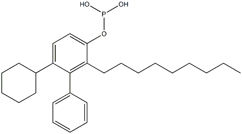 Phosphorous acid cyclohexylphenyl(2-nonylphenyl) ester 구조식 이미지