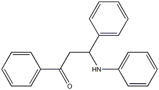 1,3-Diphenyl-3-(phenylamino)propane-1-one Structure