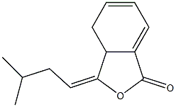 3a,4-Dihydro-3-(3-methylbutylidene)-1(3H)-isobenzofuranone Structure