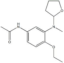 4'-Ethoxy-3'-[(tetrahydrofuran-2-yl)methylamino]acetanilide 구조식 이미지