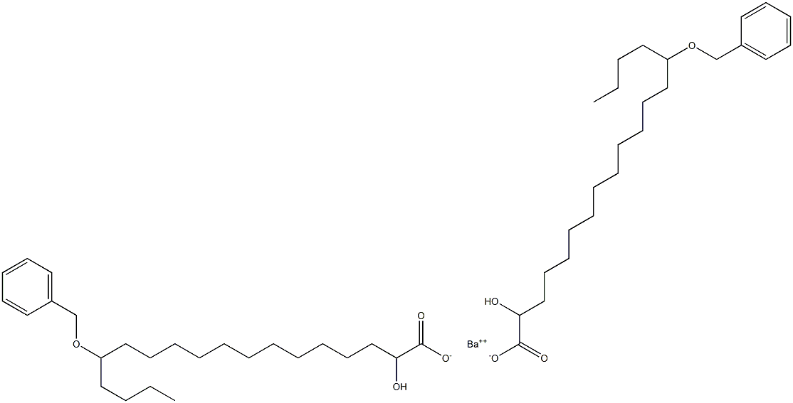 Bis(14-benzyloxy-2-hydroxystearic acid)barium salt 구조식 이미지