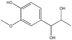 1-(3-Methoxy-4-hydroxyphenyl)-propane-1,2-diol 구조식 이미지