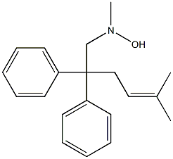 N-Methyl-N-(2,2-diphenyl-5-methyl-4-hexenyl)hydroxylamine 구조식 이미지