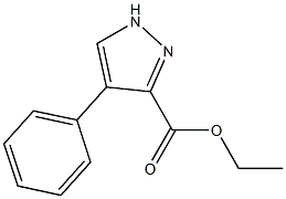 4-Phenyl-1H-pyrazole-3-carboxylic acid ethyl ester 구조식 이미지