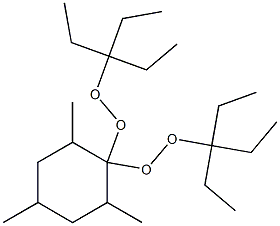 2,4,6-Trimethyl-1,1-bis(1,1-diethylpropylperoxy)cyclohexane 구조식 이미지