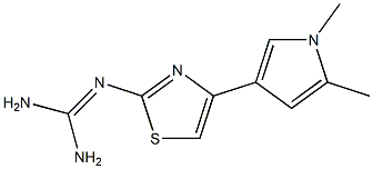 2-[[Amino(amino)methylene]amino]-4-(1-methyl-2-methyl-1H-pyrrol-4-yl)thiazole Structure