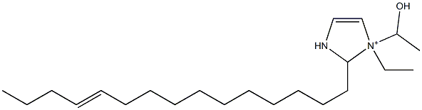 1-Ethyl-1-(1-hydroxyethyl)-2-(11-pentadecenyl)-4-imidazoline-1-ium Structure