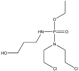 N,N-Bis(2-chloroethyl)-N'-(3-hydroxypropyl)diamidophosphoric acid ethyl ester Structure