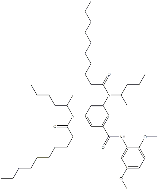 3,5-Bis(2-hexyldecanoylamino)-2',5'-dimethoxybenzanilide 구조식 이미지