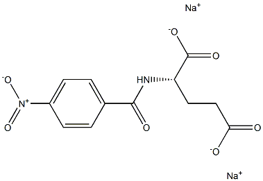 N-(p-Nitrobenzoyl)glutamic acid disodium salt 구조식 이미지