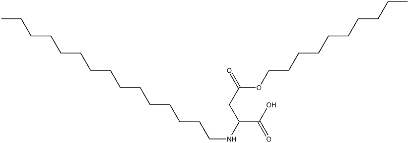 2-Pentadecylamino-3-(decyloxycarbonyl)propionic acid 구조식 이미지