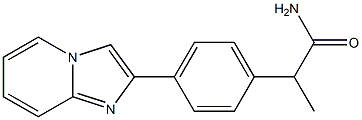 2-[p-(Imidazo[1,2-a]pyridin-2-yl)phenyl]propionamide Structure