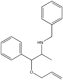 Allyl 2-(benzylamino)-2-methyl-1-phenylethyl ether 구조식 이미지