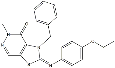2-(4-Ethoxyphenylimino)-3-benzyl-5-methylthiazolo[4,5-d]pyridazin-4(5H)-one Structure