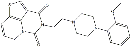 4-[2-[[4-(2-Methoxyphenyl)piperazin]-1-yl]ethyl]-3H,6H-1-thia-4,5a-diazaacenaphthylene-3,5(4H)-dione 구조식 이미지