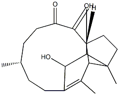 (3aR,8S)-1,2,3,3a,4,5,6,7,8,9,10,12a-Dodecahydro-13,14-dihydroxy-1,8,12-trimethyl-4-methylene-1,11-ethanocyclopentacycloundecen-5-one Structure