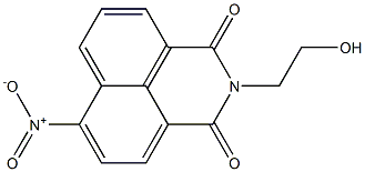 2-(2-Hydroxyethyl)-6-nitro-1H-benzo[de]isoquinoline-1,3(2H)-dione Structure