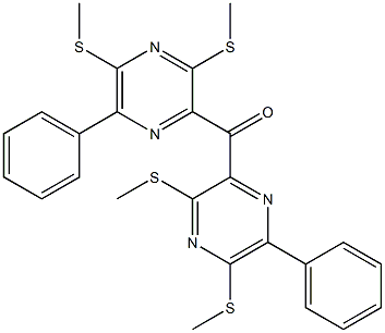 Phenyl[2,6-bis(methylthio)pyrazin-3-yl] ketone 구조식 이미지
