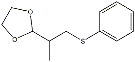 2-[1-Methyl-2-(phenylthio)ethyl]-1,3-dioxolane 구조식 이미지