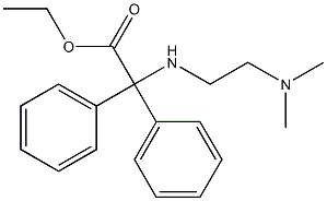 N-[2-(Dimethylamino)ethyl]-2,2-di(phenyl)glycine ethyl ester 구조식 이미지