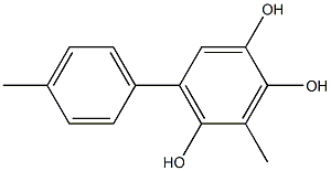 3-Methyl-5-(4-methylphenyl)benzene-1,2,4-triol 구조식 이미지