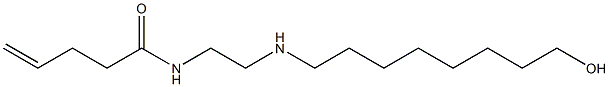 N-[2-[(8-Hydroxyoctyl)amino]ethyl]-4-pentenamide 구조식 이미지