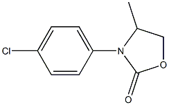 4-Methyl-3-(4-chlorophenyl)oxazolidin-2-one 구조식 이미지