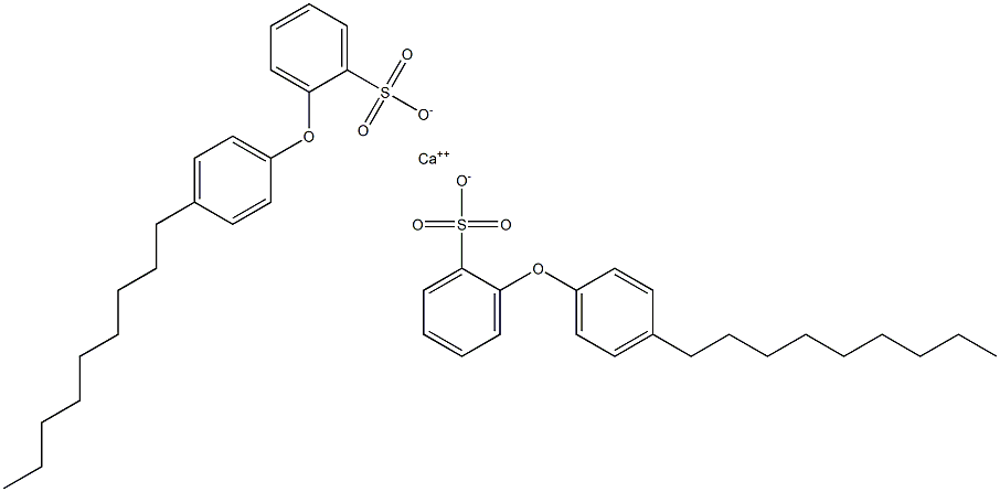 Bis[2-(4-nonylphenoxy)benzenesulfonic acid]calcium salt Structure