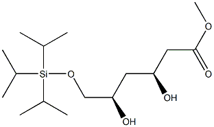 (3S,5R)-3,5-Dihydroxy-6-[(triisopropylsilyl)oxy]hexanoic acid methyl ester 구조식 이미지