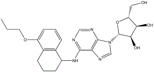 N-[[1,2,3,4-Tetrahydro-5-propyloxynaphthalen]-1-yl]adenosine Structure