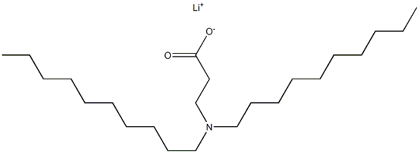 3-(Didecylamino)propanoic acid lithium salt 구조식 이미지