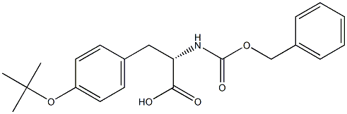 O-tert-Butyl-N-(benzyloxycarbonyl)tyrosine 구조식 이미지